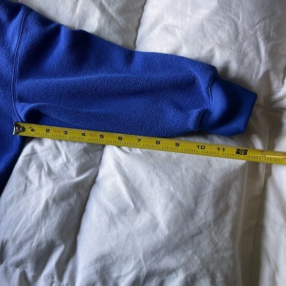 Gap Kids XS (4–5) Fleece Hoodie Royal Blue w/ Orange Hood - Picture 8 of 10